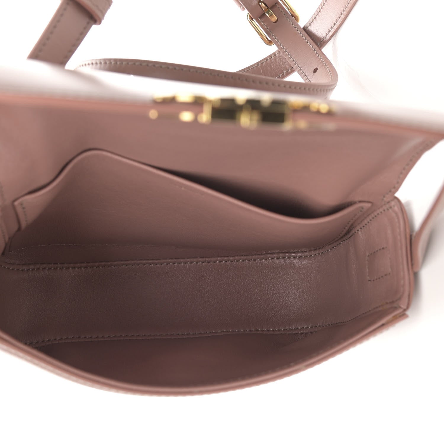 Celine Shiny Calfskin Nano Triomphe Antique Rose 5 of 13