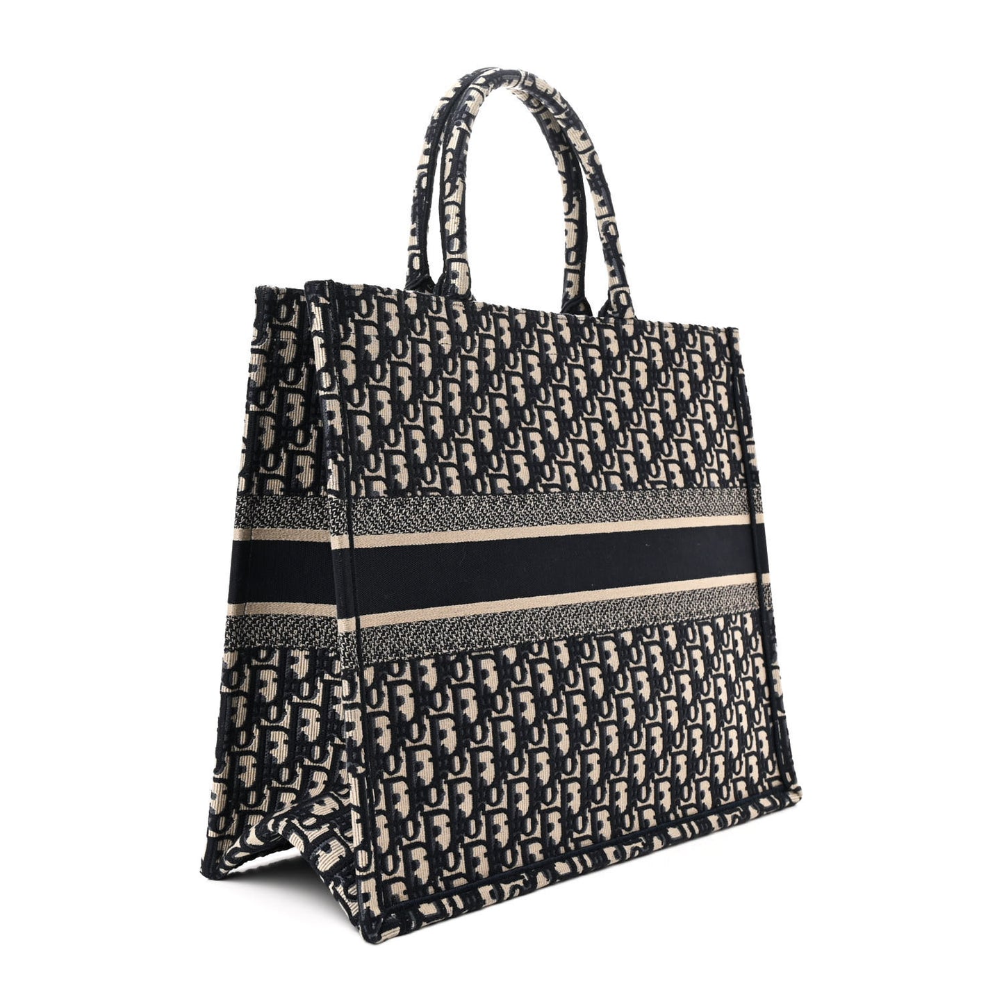 Oblique Large Book Tote Blue Multicolor