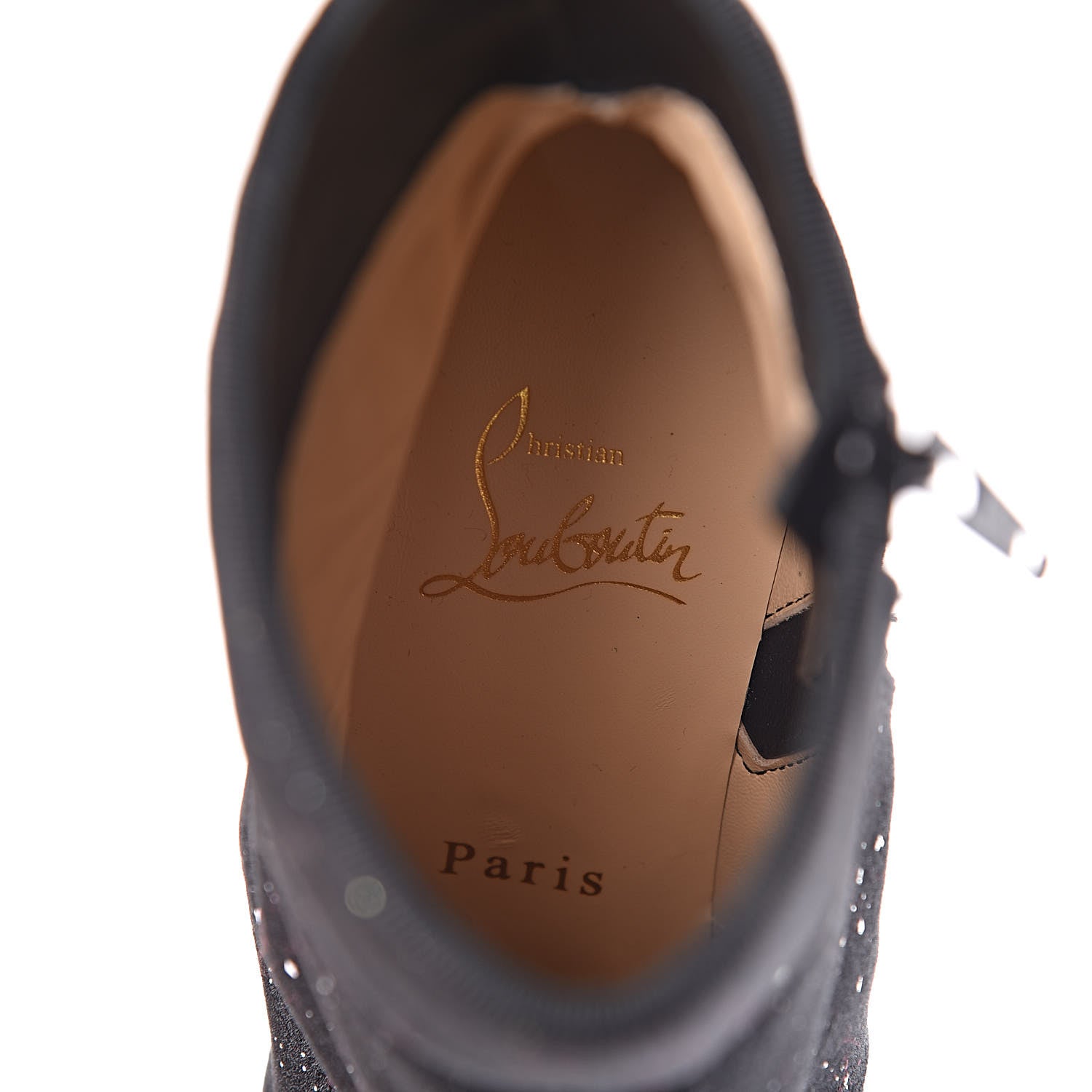 Christian Louboutin Velvet Galactica Moulamax 85 Booties 36.5 Black 7 of 8