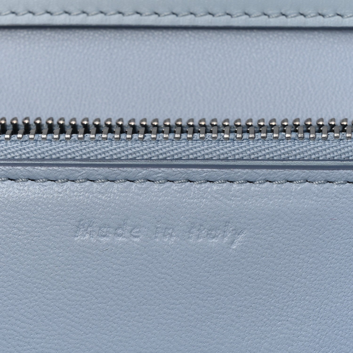 Celine Box Calfskin Medium Classic Box Flap Bag Pale Blue 7 of 10