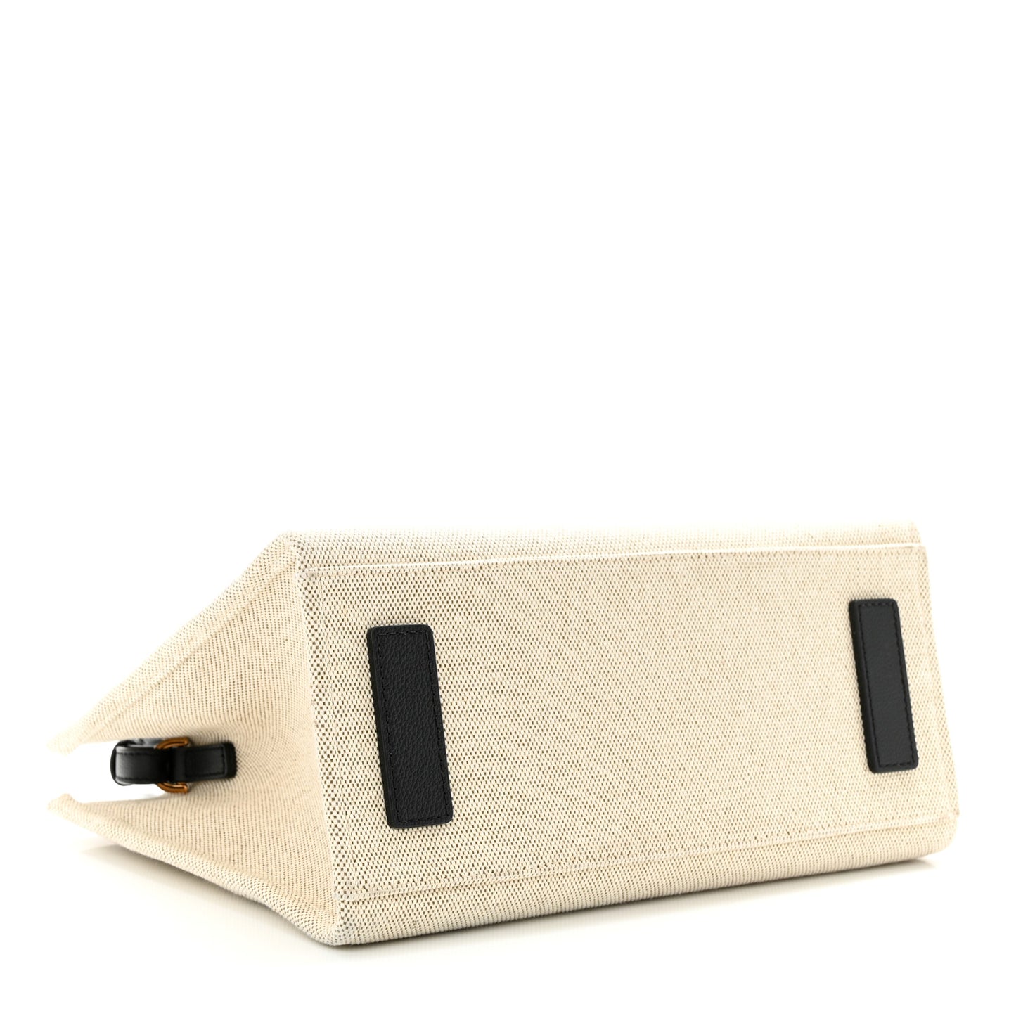 Canvas Calfskin La Medusa Tote Bag Beige