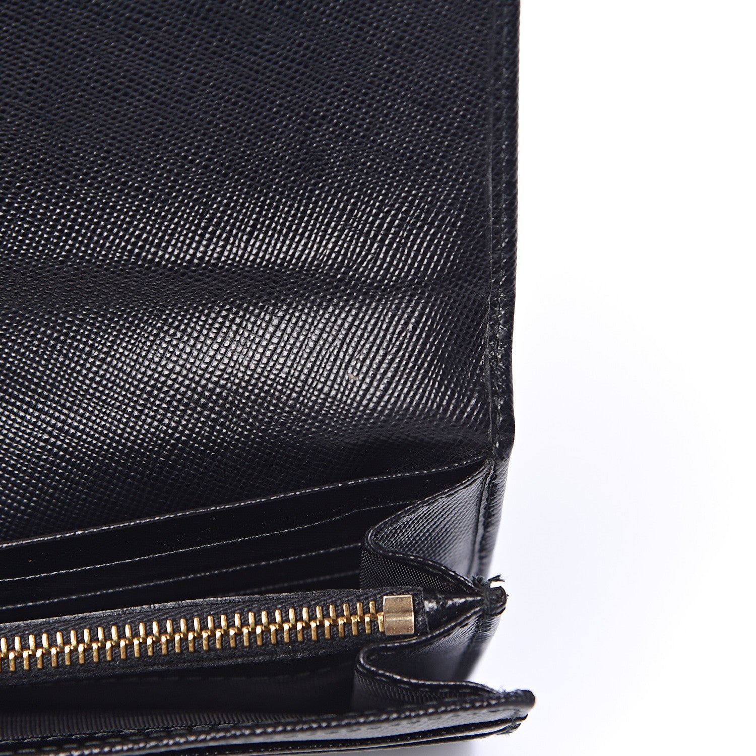 Prada Saffiano Stones Continental Wallet Black 9 of 9