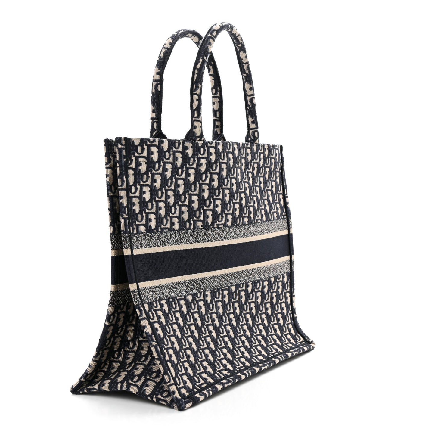 Oblique Large Book Tote Blue Multicolor