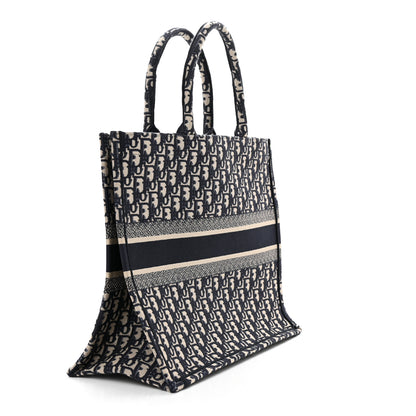 Christian Dior Oblique Large Book Tote Blue Multicolor 3 of 12
