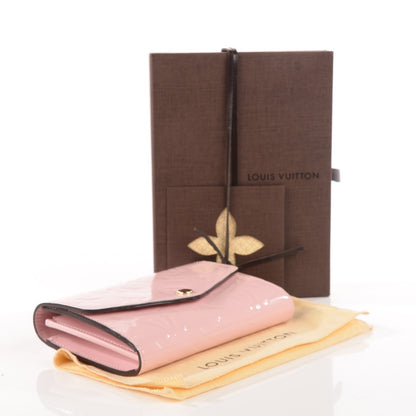 Louis Vuitton Vernis Sarah Compact Wallet Rose Ballerine 4 of 7