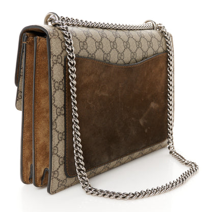 Gucci GG Supreme Monogram Medium Dionysus Shoulder Bag Taupe 3 of 14