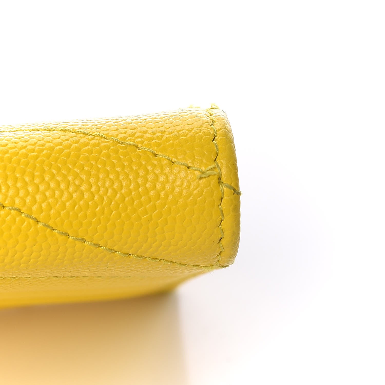 Saint Laurent Grain De Poudre Matelasse Chevron Monogram Zipped Card Case Mimosa Shiny 8 of 12