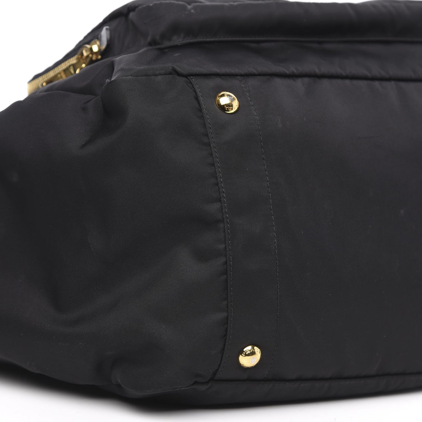 Tessuto Nylon Vela Diaper Bag Black