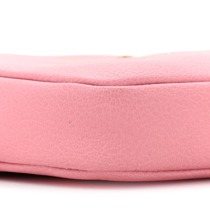 Chanel Calfskin Camellia Small Clutch With Chain Pink 12 of 13