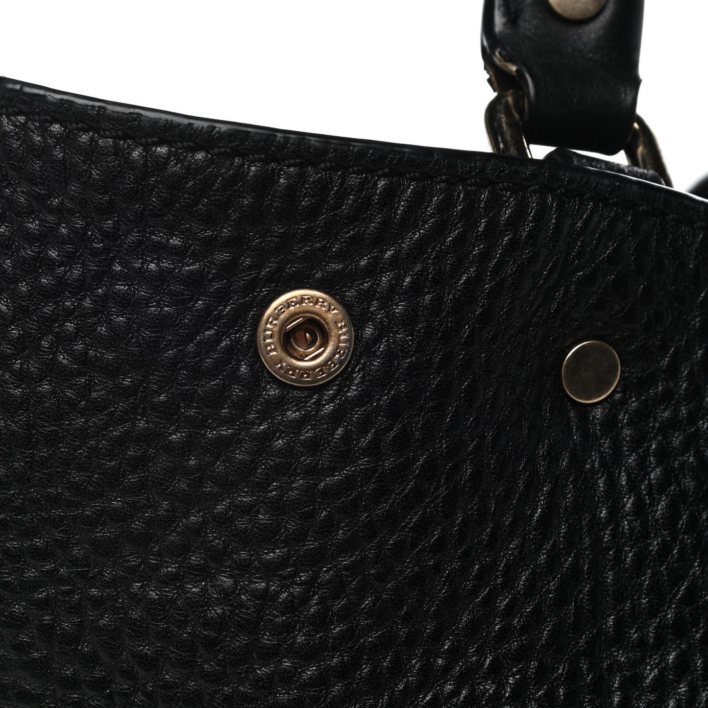 Grainy Calfskin House Check Medium Maidstone Black