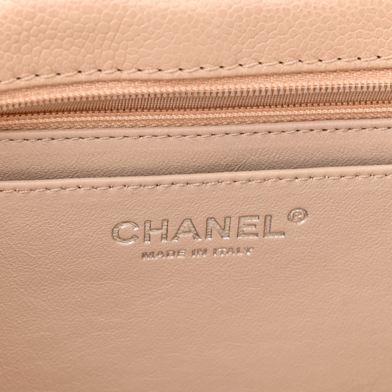 Chanel Caviar Quilted Jumbo Single Flap Ecru 6 of 10