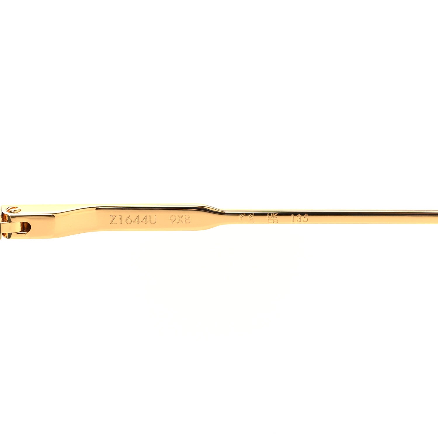 Louis Vuitton Metal Swarovski Crystal Star Light Sunglasses Z1664U Gold 6 of 8