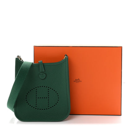 Hermes Taurillon Clemence Evelyne TPM Vert Vertigo 10 of 10