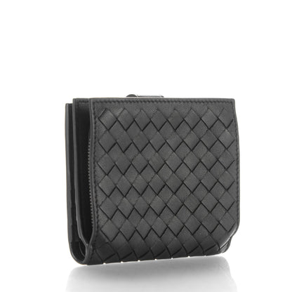 Bottega Veneta Nappa Intrecciato French Flap Wallet Nero Black 3 of 8