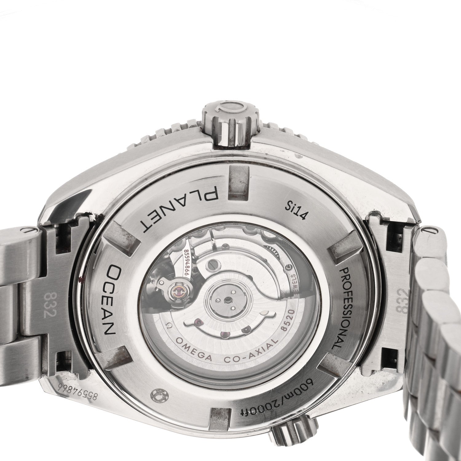 Omega Stainless Steel 37mm Seamaster Planet Ocean Co-Axial Automatic Watch Black 232.30.38.20.01.002 4 of 5