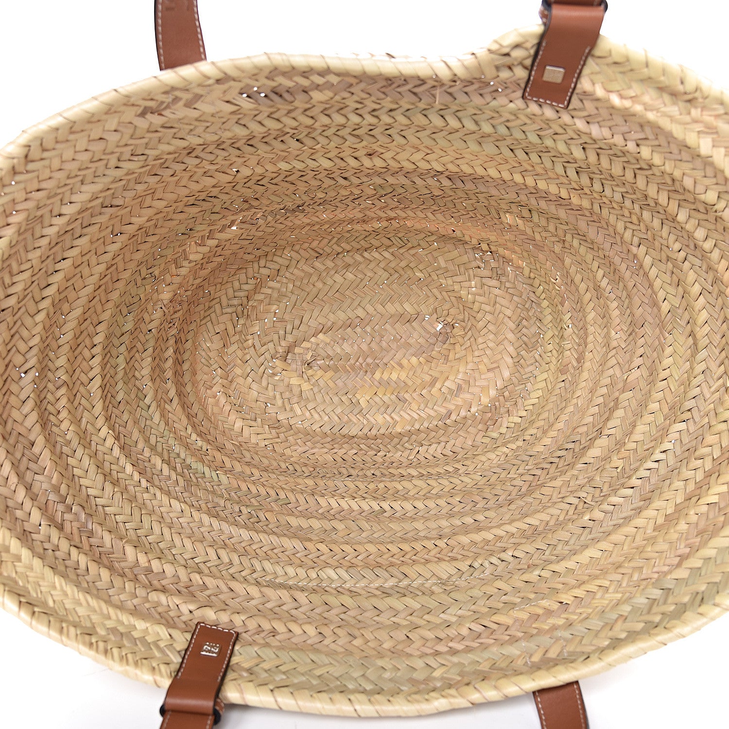 Loewe Raffia Large Basket Tote Bag Natural Tan 5 of 10