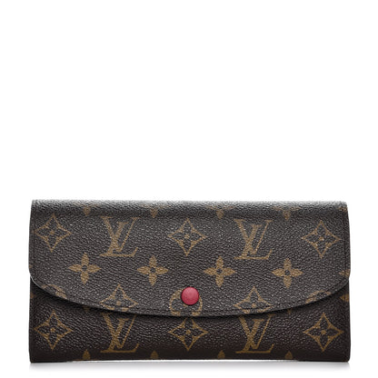 Louis Vuitton Monogram Emilie Wallet Fuchsia 1 of 7