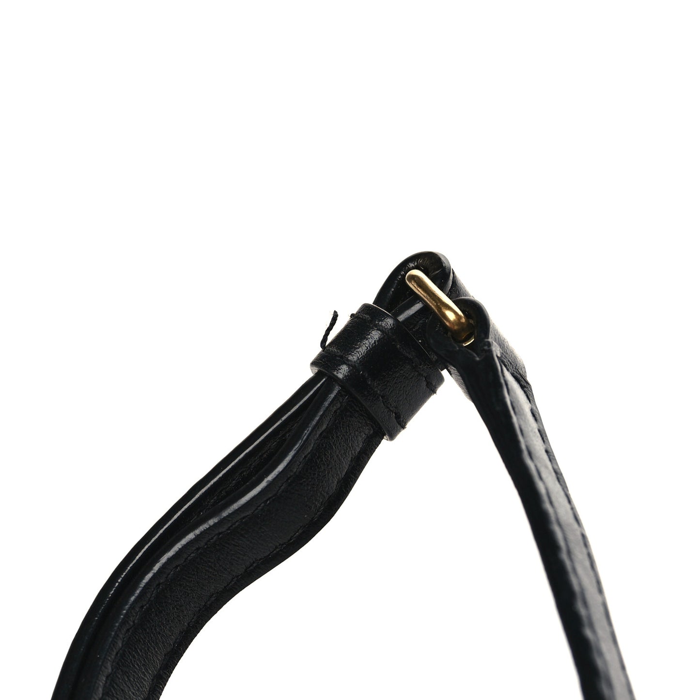 Calfskin Y Quilted Monogram Toy Loulou Crossbody Bag Black