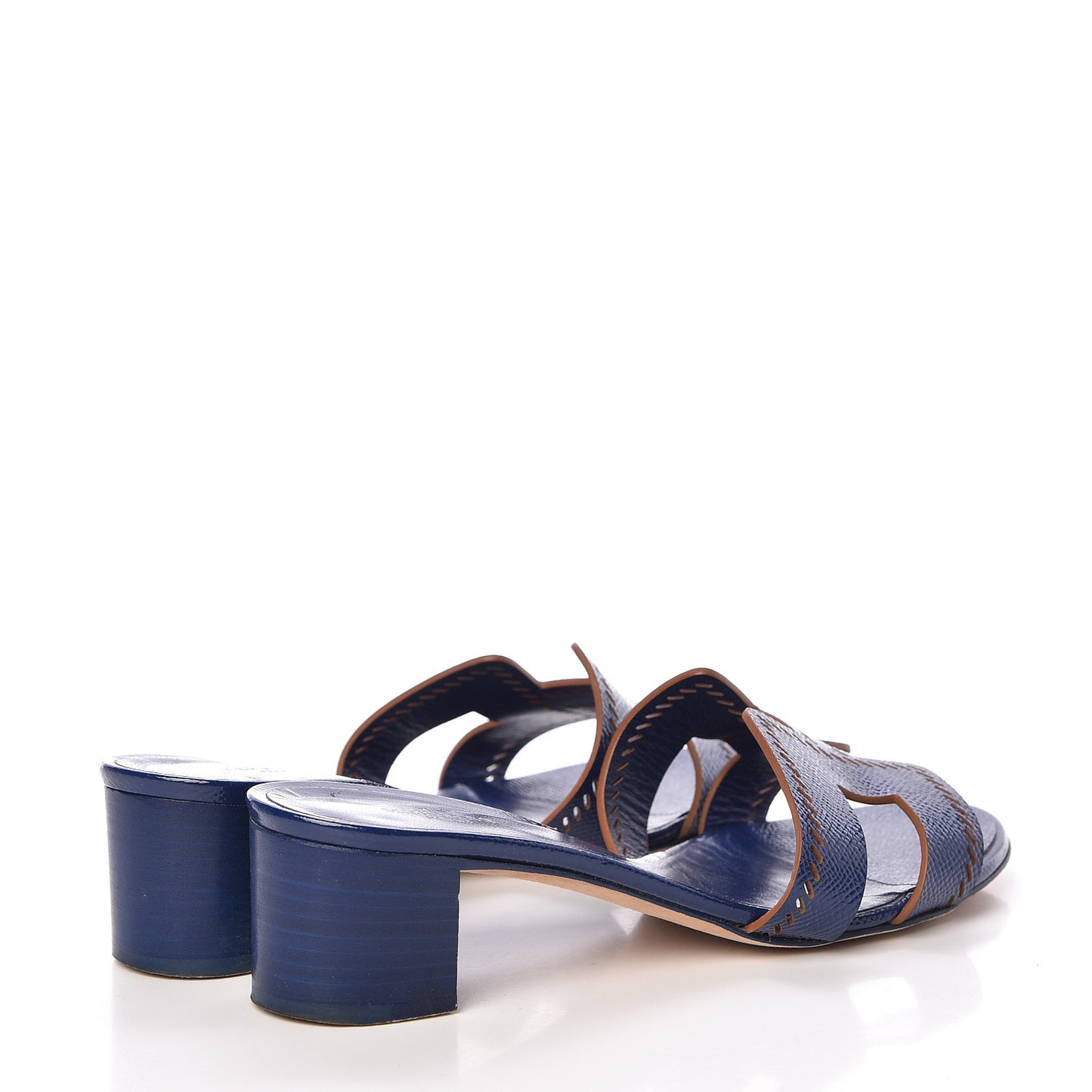Patent Epsom Oasis Sandals 36.5 Bleu Saphir