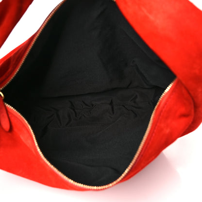 Khaite Suede Calfskin Medium Olivia Hobo Scarlet 5 of 10