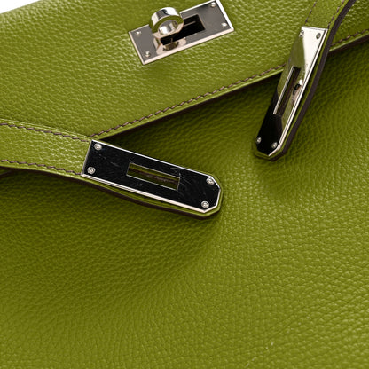 Hermes Taurillon Clemence Kelly Retourne 28 Vert Anis 11 of 14