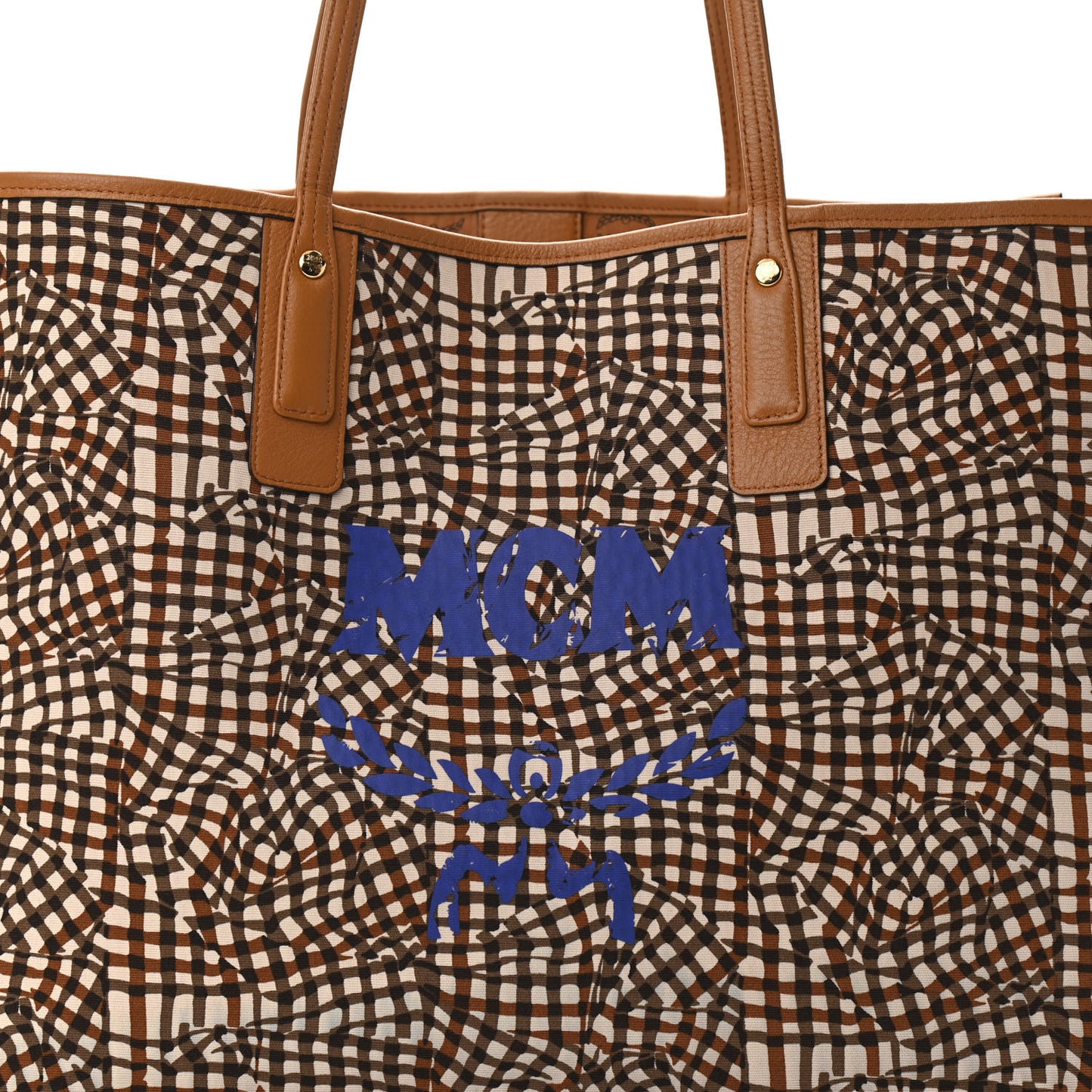 Visetos Large Liz Reversible Shopper Tote Cognac