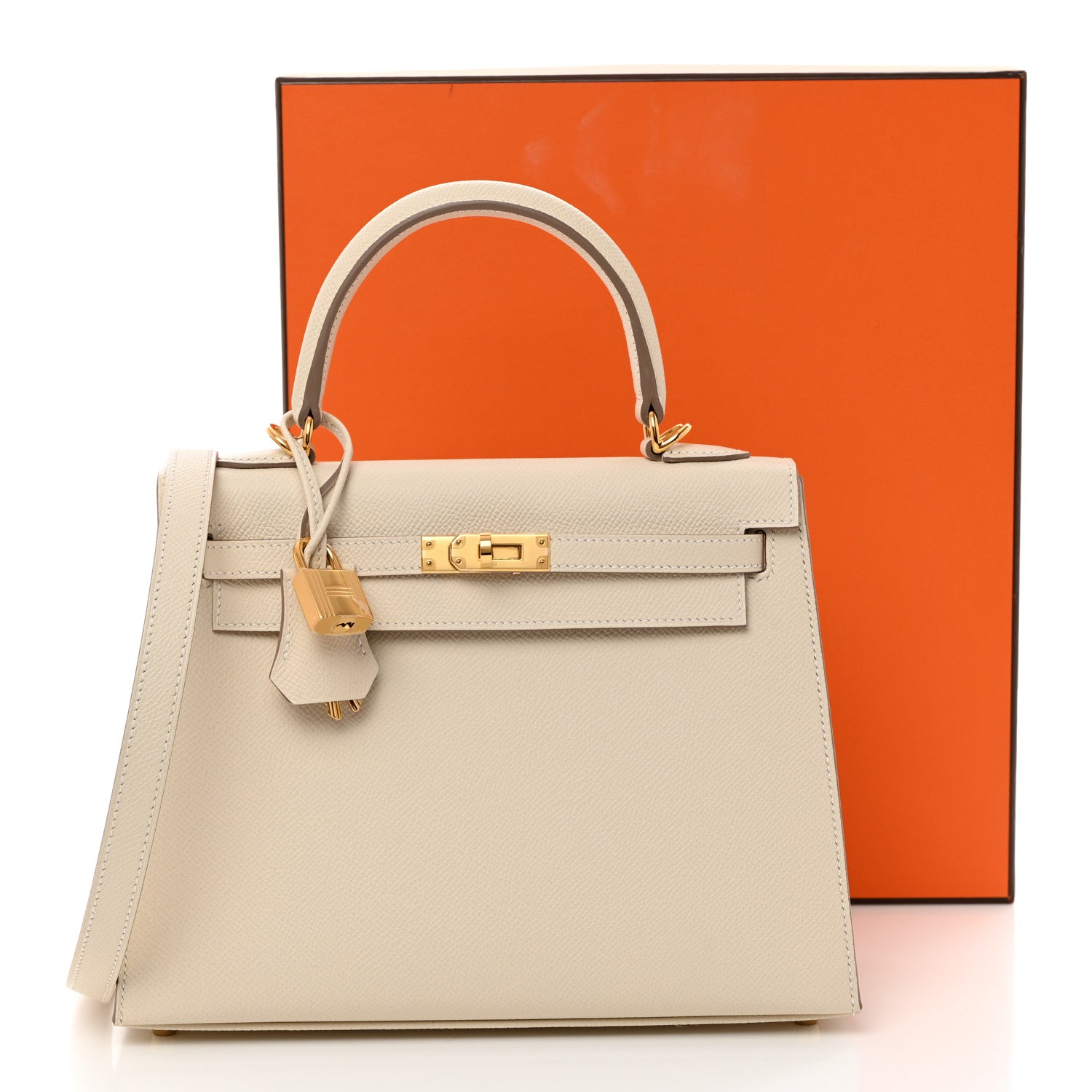 Hermes Epsom Kelly Sellier 25 Craie 11 of 11