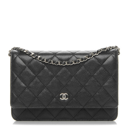 Chanel Caviar Quilted Wallet On Chain WOC Black 1 of 8