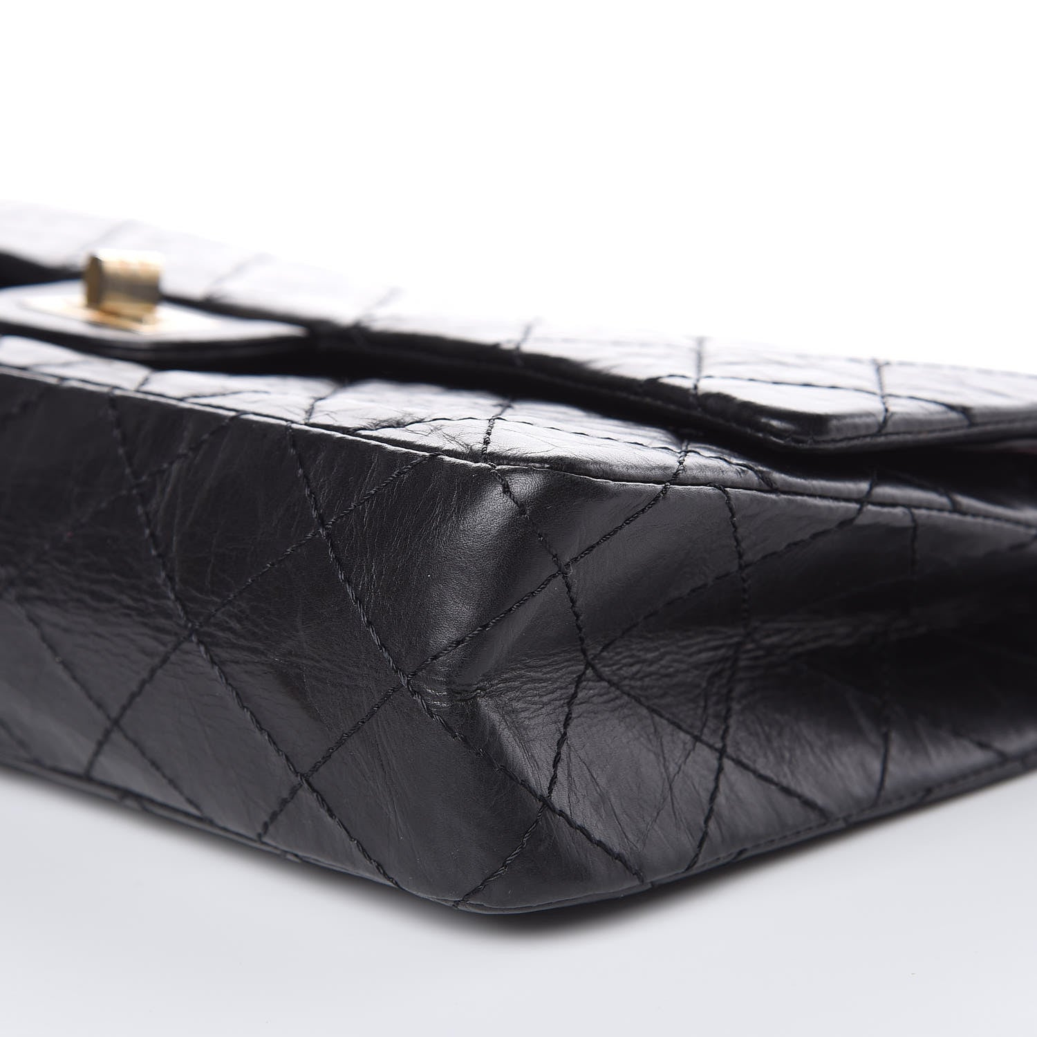 Chanel Aged Calfskin Quilted 50th Anniversary 2.55 Reissue 226 Flap Black 10 of 10