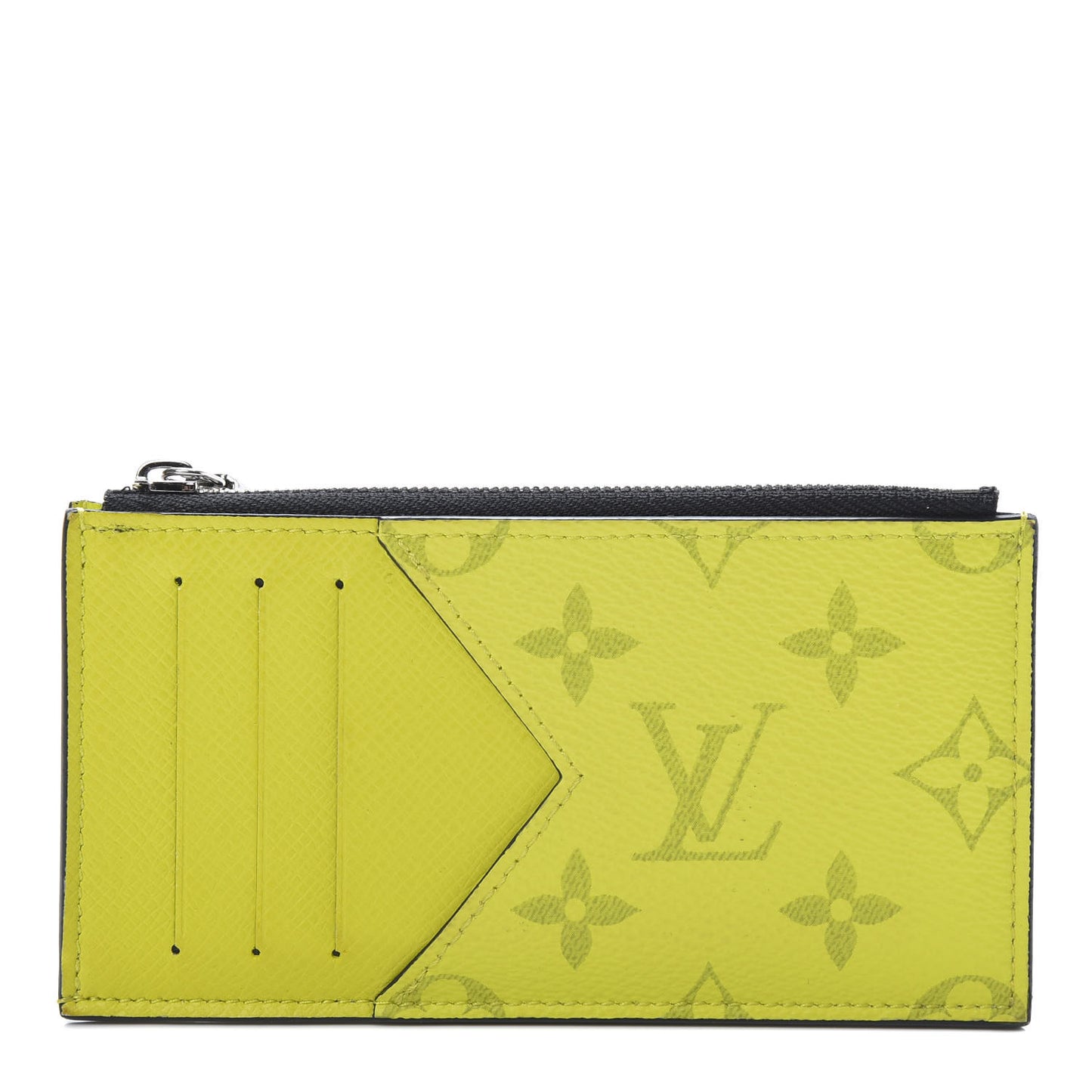 Monogram Taiga Coin Card Holder Yellow