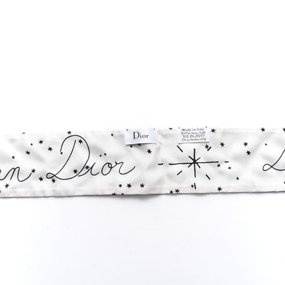 Christian Dior Silk Zodiac Capricorn Mitzah Scarf Black 2 of 3
