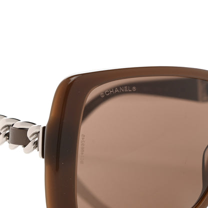 Chanel Acetate Chain Sunglasses 5208-Q Brown 4 of 7