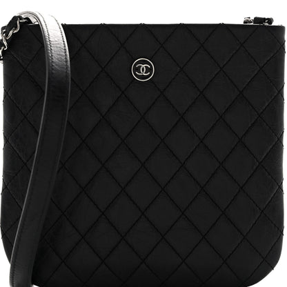Chanel Aged Calfskin Quilted Crossbody Bag Black 7 of 9