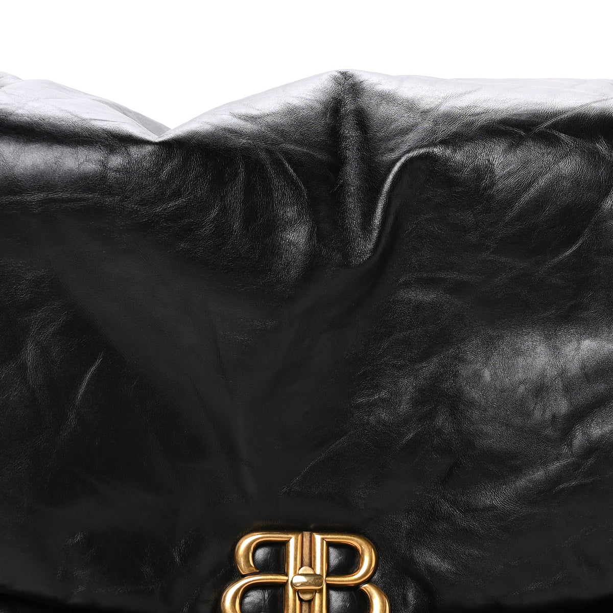 Calfskin Large Monaco Sling Shoulder Bag Black