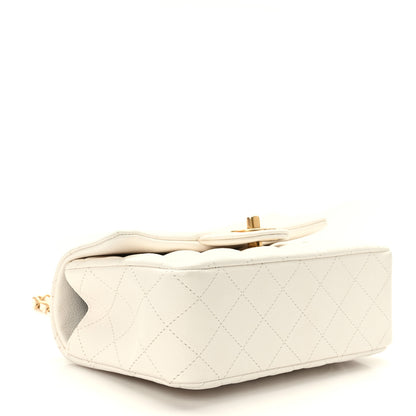 Chanel Caviar Quilted Mini Top Handle Rectangular Flap White 4 of 9