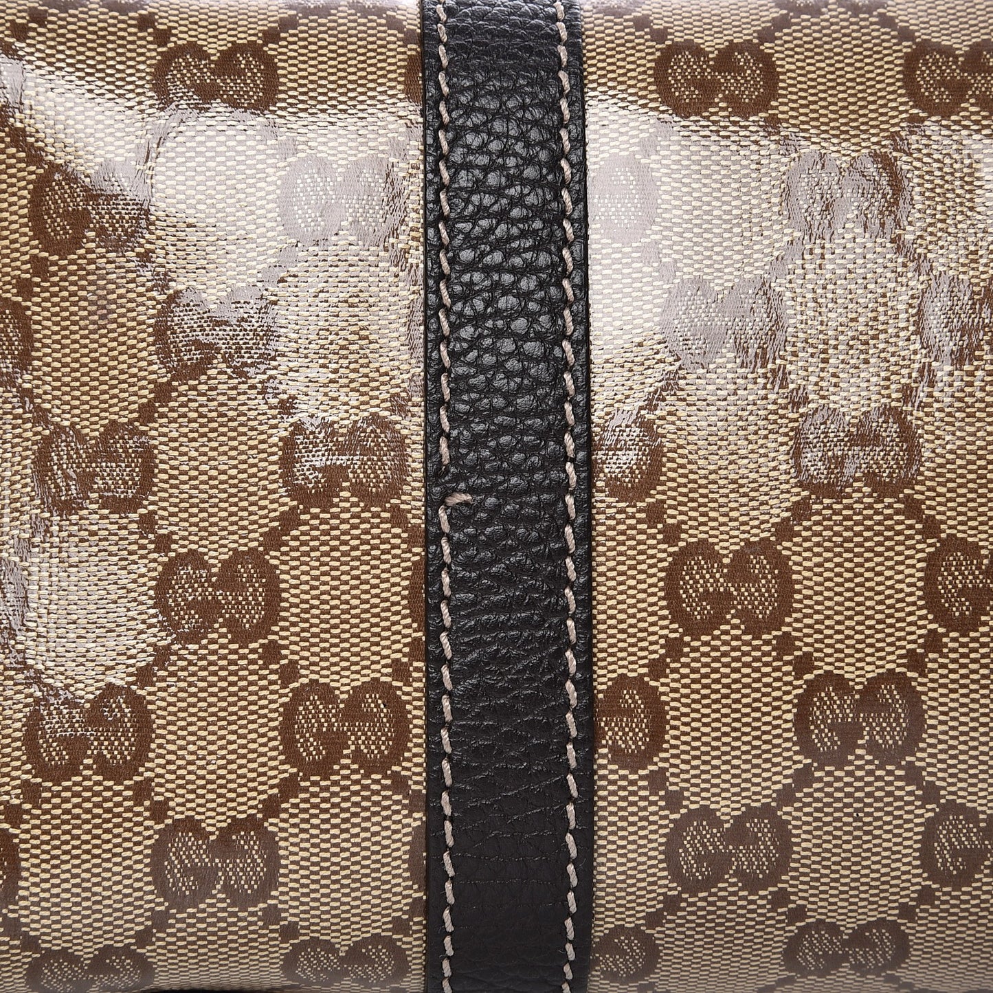 Crystal Monogram Dollar Calfskin Medium Joy Shoulder Bag Beige Ebony Testa Di Moro