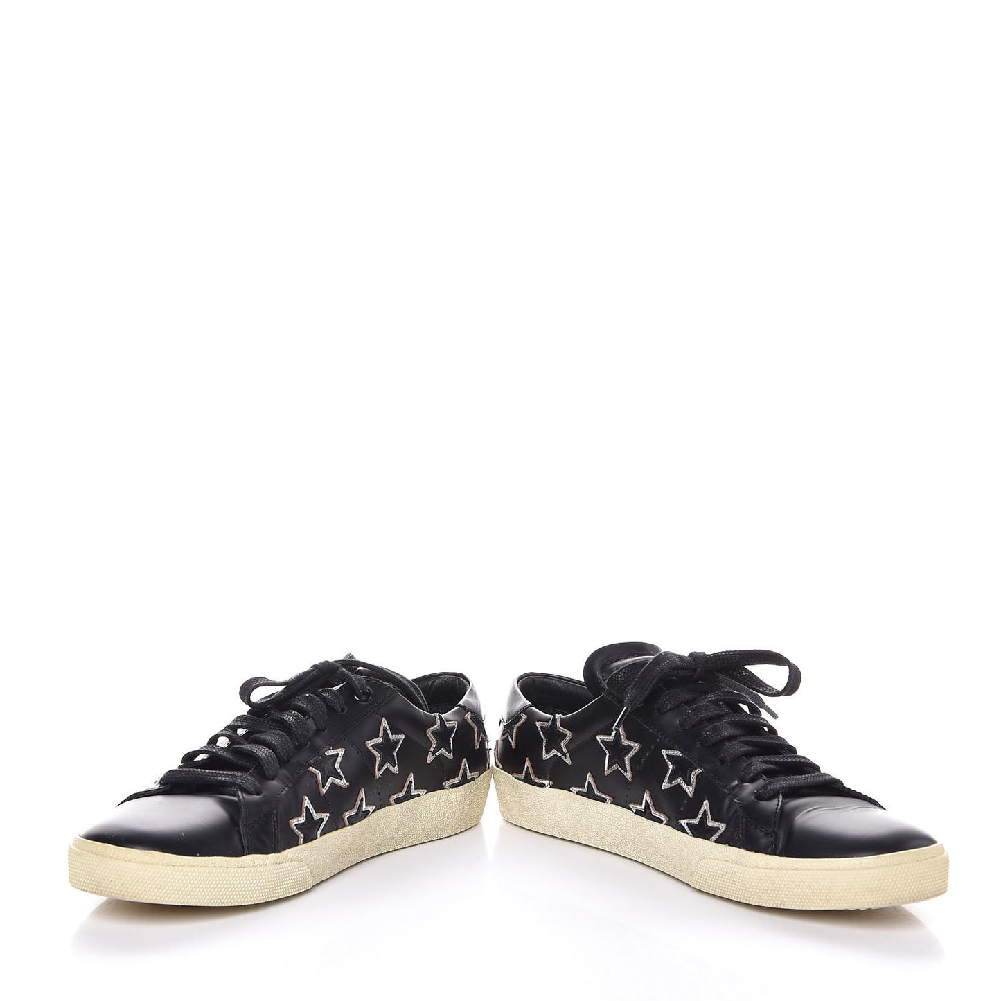 Nappa Star Court Sneakers 38.5 Black