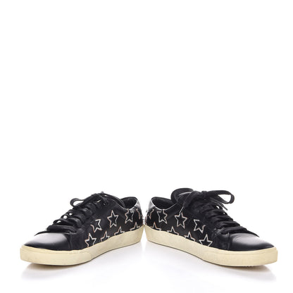 Saint Laurent Nappa Star Court Sneakers 38.5 Black 5 of 11