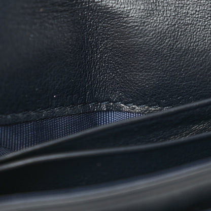 Christian Dior Oblique Saddle Card Holder Blue 7 of 10