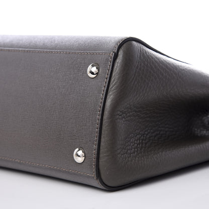 Fendi Vitello Elite Petite 2Jours Tote Asphalt 6 of 8
