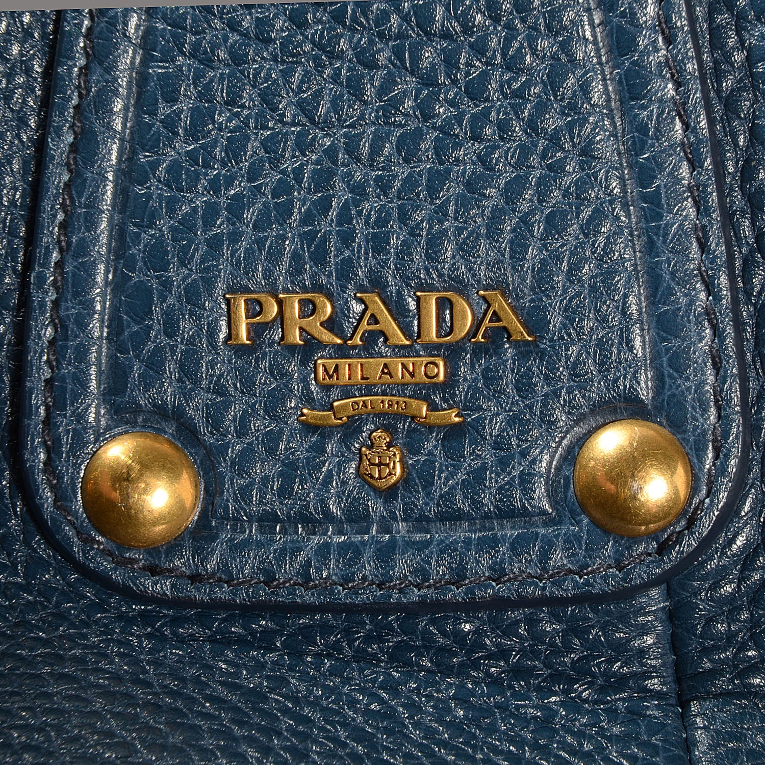 Prada Vitello Daino Handbag Bleuette 6 of 12