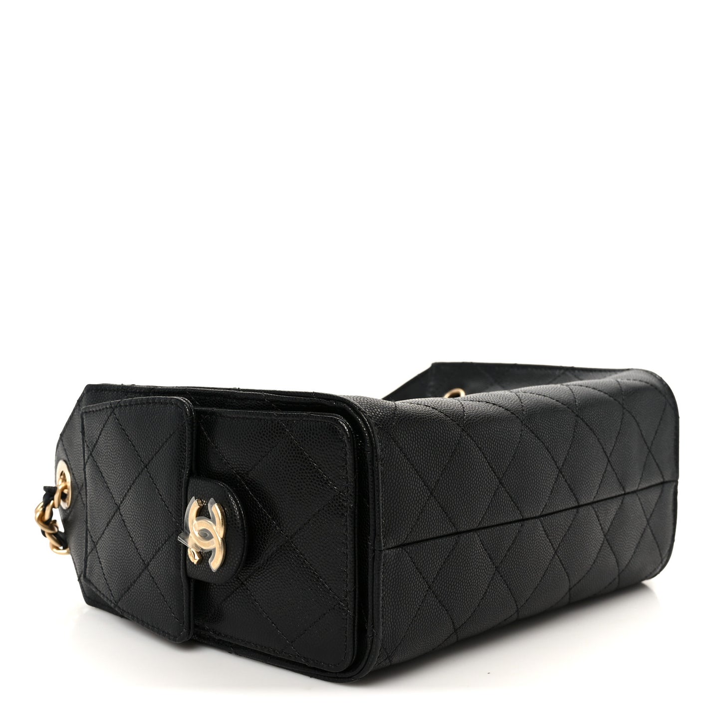 Caviar Quilted Mini Chanel 25 Handbag Black