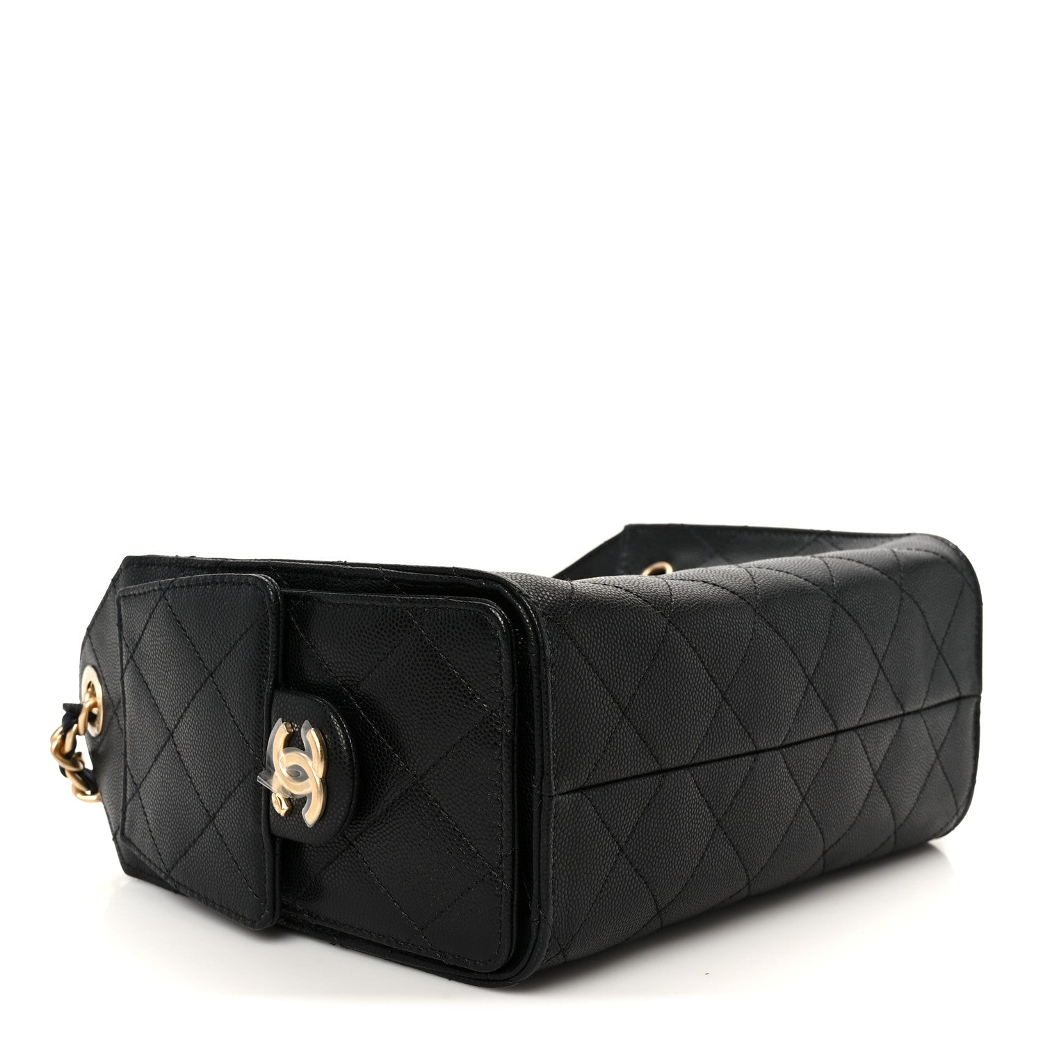 Chanel Caviar Quilted Mini Chanel 25 Handbag Black 4 of 11