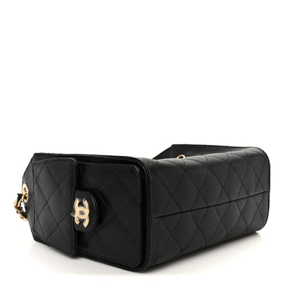 Chanel Caviar Quilted Mini Chanel 25 Handbag Black 4 of 11