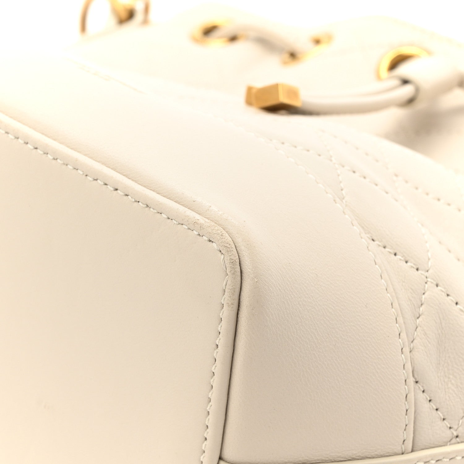 Saint Laurent Lambskin Quilted Small Emmanuelle Bucket Bag  Antique Vintage 12 of 14