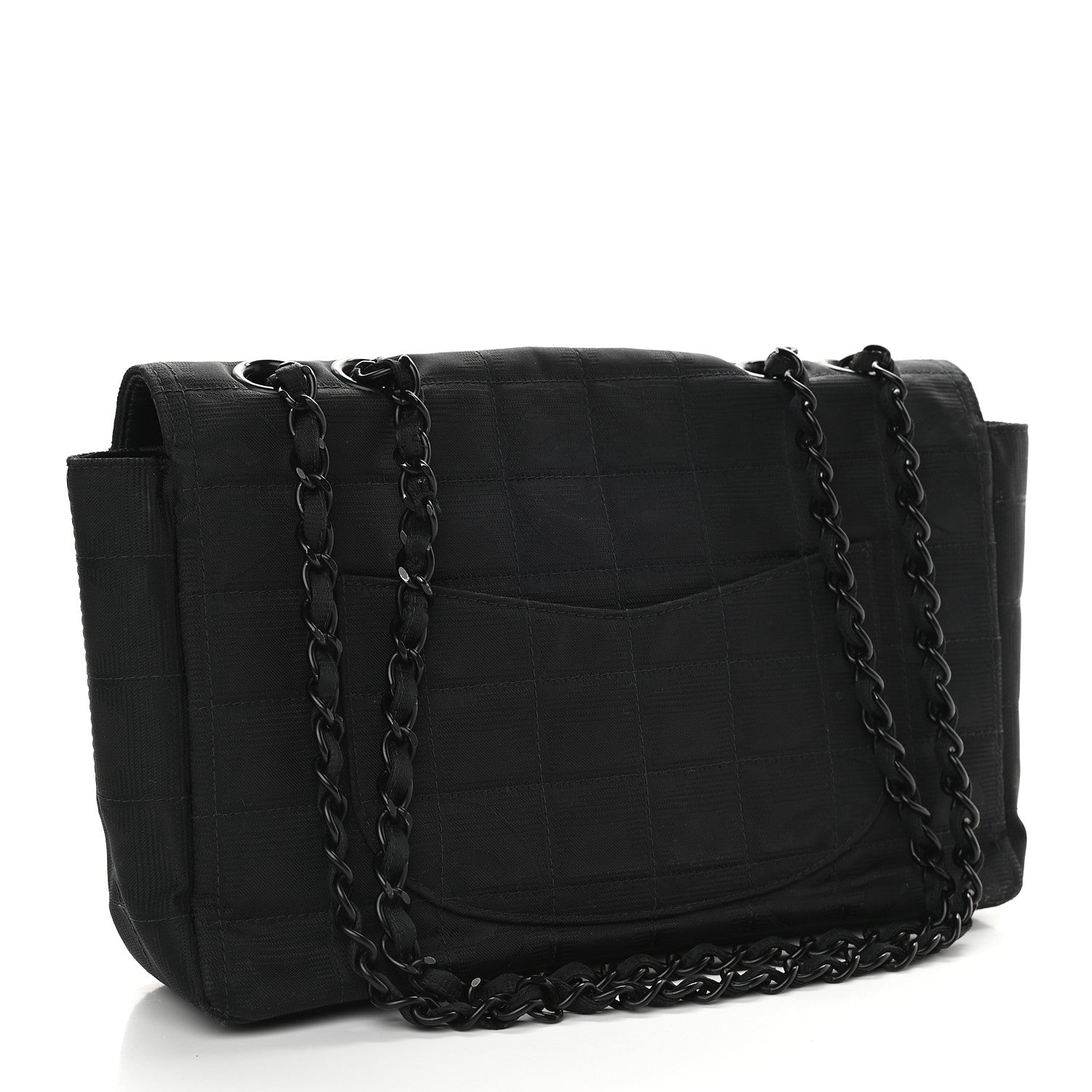 Chanel Nylon Medium Travel Flap Black 2 of 9