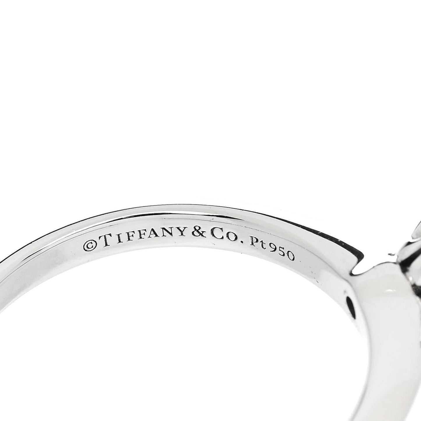 Platinum Diamond .68ct Solitaire Engagement Ring 53 6.25