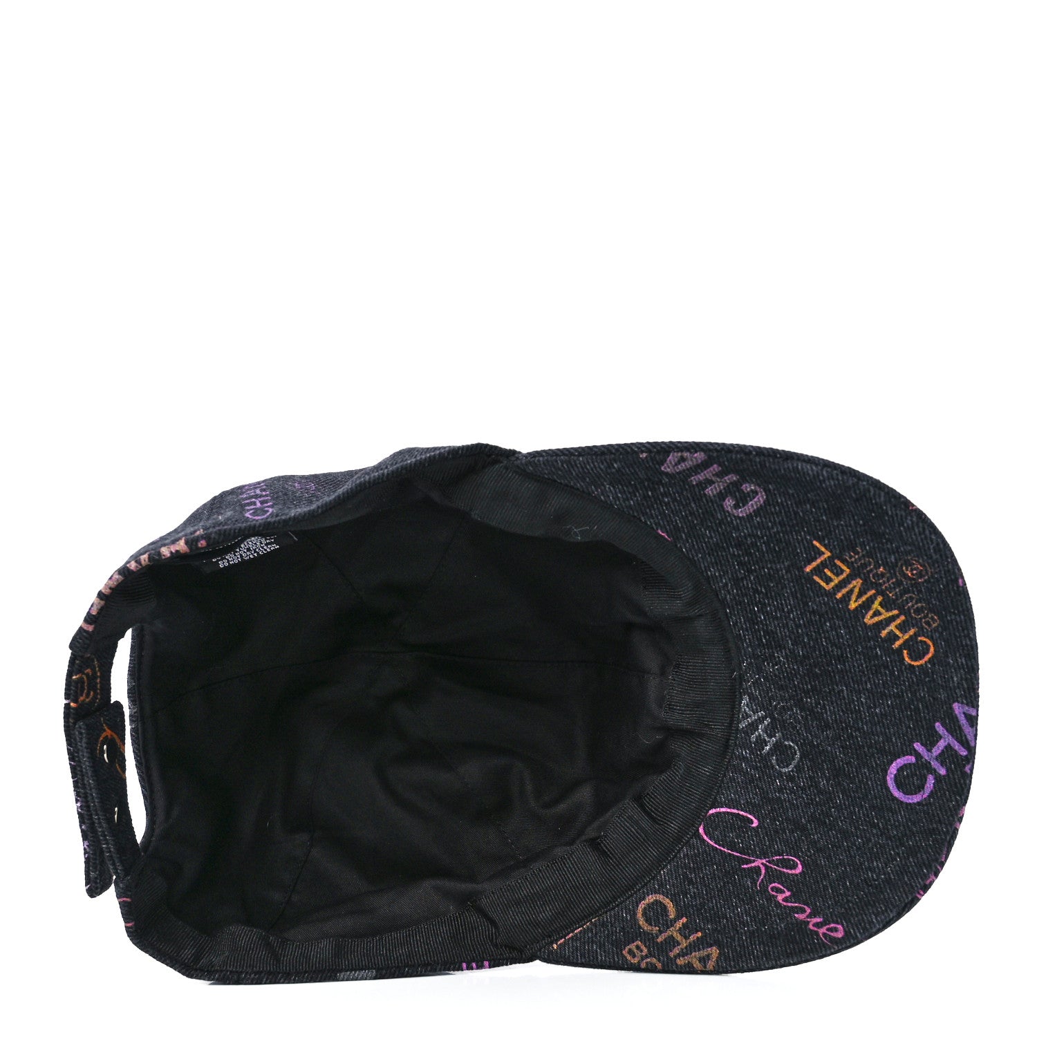 Chanel Denim Mood Cap Hat Black 6 of 7