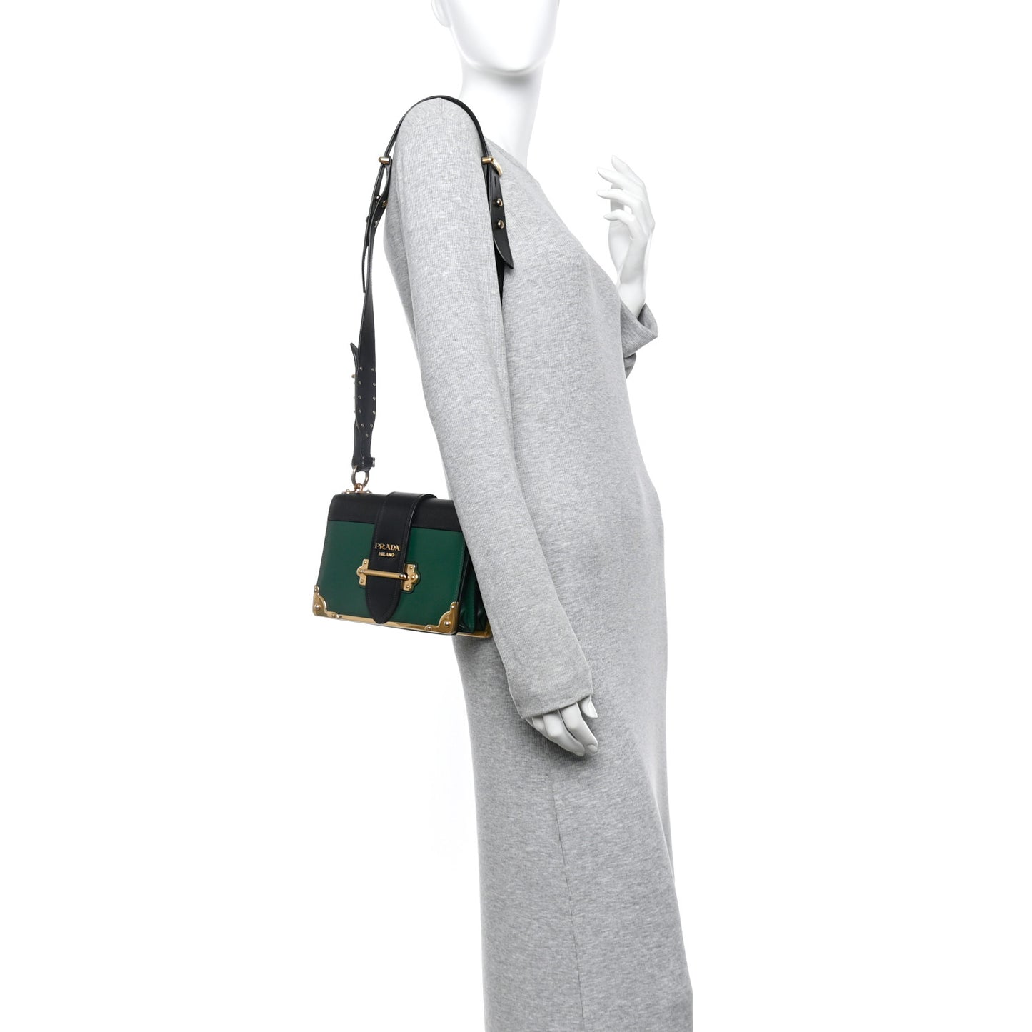 City Calf Saffiano Cahier Bag Biliardo Black