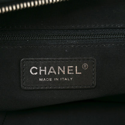Chanel Calfskin Quilted Feather Weight Bowling Bag Black 6 of 12